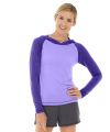 Ariel Roll Sleeve Sweatshirt-L-Purple