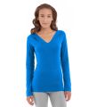 Eos V-Neck Hoodie-M-Blue