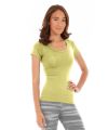 Desiree Fitness Tee-XL-Yellow