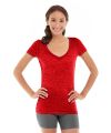 Minerva LumaTech™ V-Tee-XS-Red