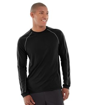 Deion Long-Sleeve EverCool&trade; Tee-M-Black