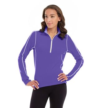 Olivia 1/4 Zip Light Jacket-XL-Purple