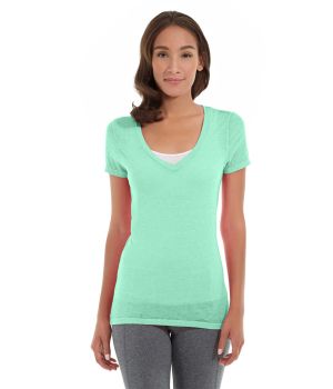 Karissa V-Neck Tee-M-Green